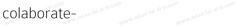 colaborate字体转换