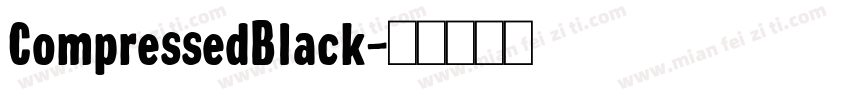 CompressedBlack字体转换