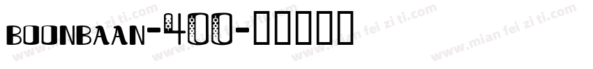 boonbaan-400字体转换