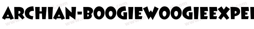Archian-BoogieWoogieExpert字体转换