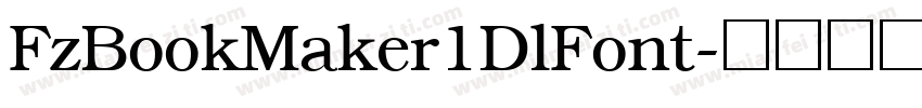 FzBookMaker1DlFont字体转换
