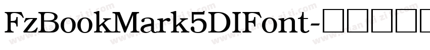 FzBookMark5DIFont字体转换