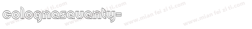 cologneseventy字体转换