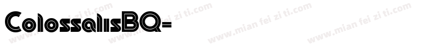 ColossalisBQ字体转换