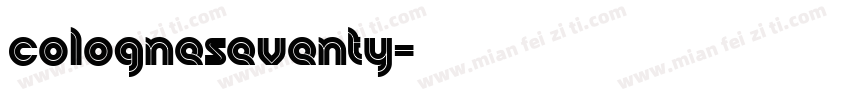 cologneseventy字体转换