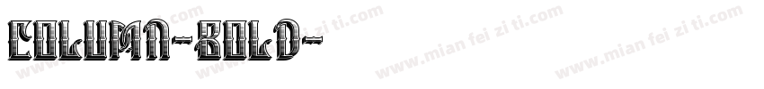 Column-Bold字体转换