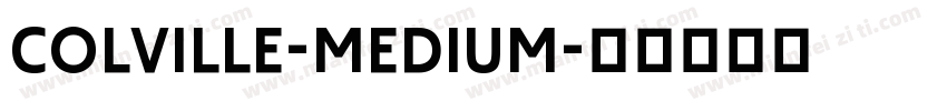 Colville-Medium字体转换