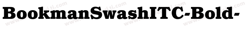 BookmanSwashITC-Bold字体转换