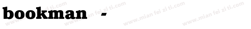 bookman字库字体转换