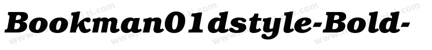 Bookman01dstyle-Bold字体转换