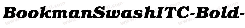 BookmanSwashITC-Bold字体转换