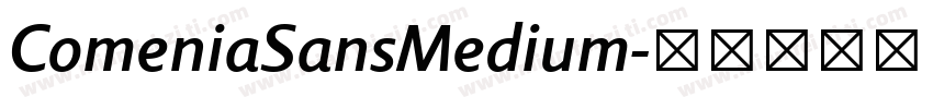 ComeniaSansMedium字体转换