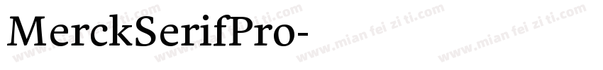 MerckSerifPro字体转换