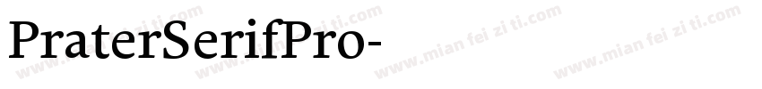 PraterSerifPro字体转换