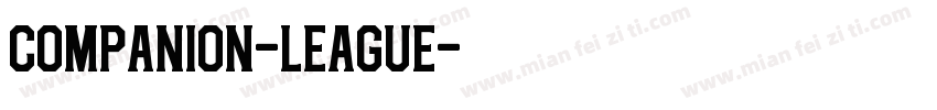 Companion-League字体转换