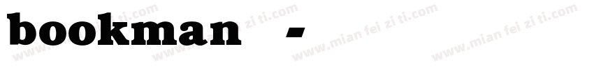 bookman字库字体转换