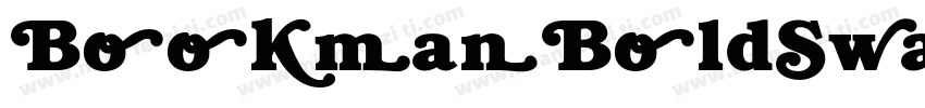 BookmanBoldSwashItalic字体转换