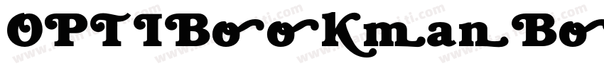 OPTIBookmanBoldItaSwashSup字体转换