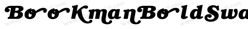 BookmanBoldSwashItalic字体转换