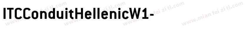 ITCConduitHellenicW1字体转换