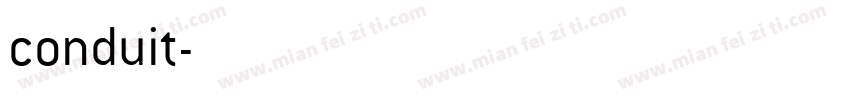 conduit字体转换