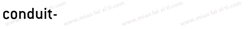conduit字体转换