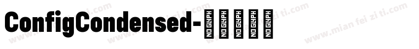 ConfigCondensed字体转换