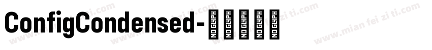 ConfigCondensed字体转换