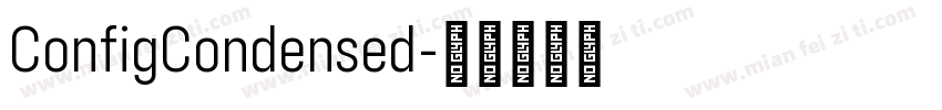ConfigCondensed字体转换