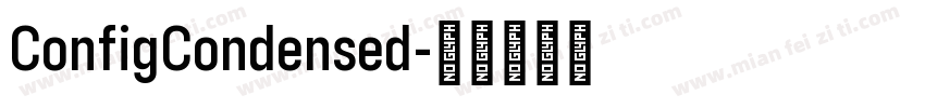 ConfigCondensed字体转换