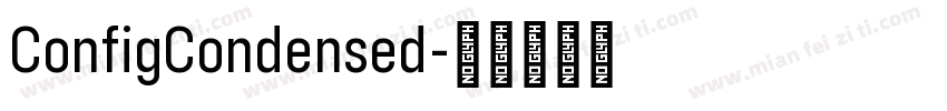 ConfigCondensed字体转换