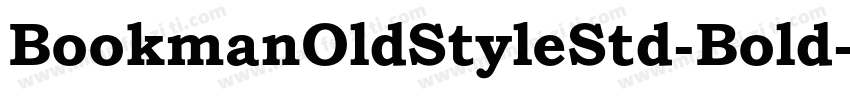 BookmanOldStyleStd-Bold字体转换