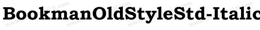 BookmanOldStyleStd-Italic字体转换