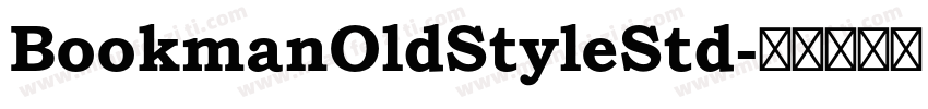 BookmanOldStyleStd字体转换