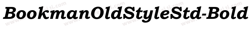 BookmanOldStyleStd-Bold字体转换