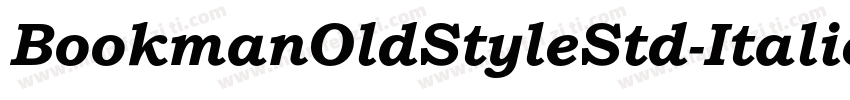 BookmanOldStyleStd-Italic字体转换