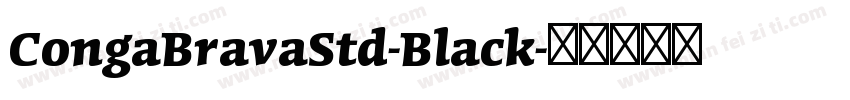 CongaBravaStd-Black字体转换