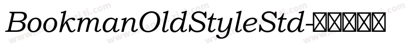 BookmanOldStyleStd字体转换