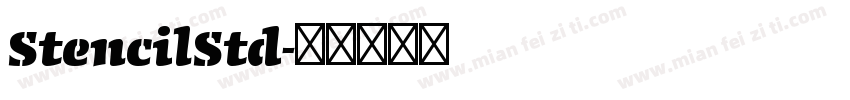 StencilStd字体转换