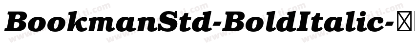 BookmanStd-BoldItalic字体转换