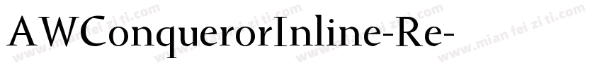 AWConquerorInline-Re字体转换