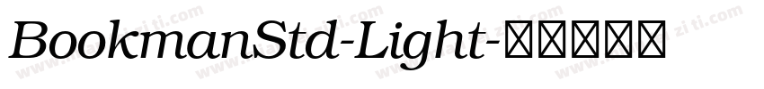 BookmanStd-Light字体转换