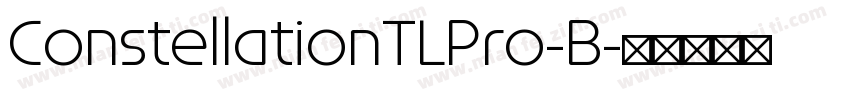 ConstellationTLPro-B字体转换