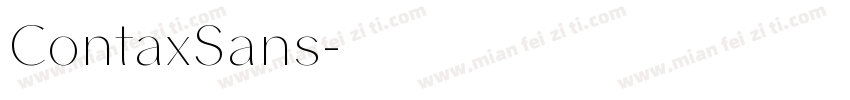ContaxSans字体转换