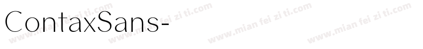 ContaxSans字体转换