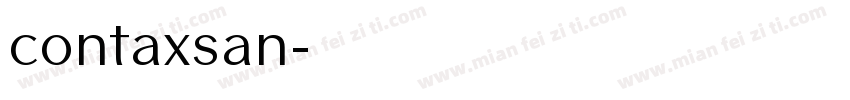 contaxsan字体转换