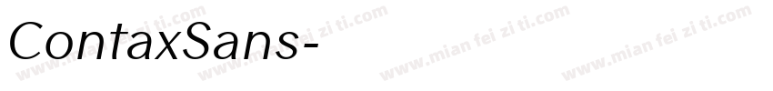 ContaxSans字体转换