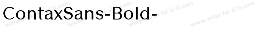 ContaxSans-Bold字体转换