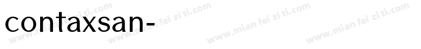 contaxsan字体转换