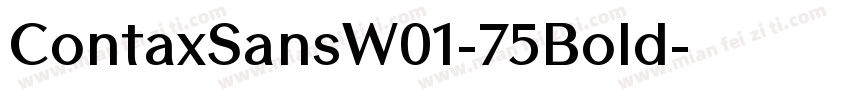 ContaxSansW01-75Bold字体转换